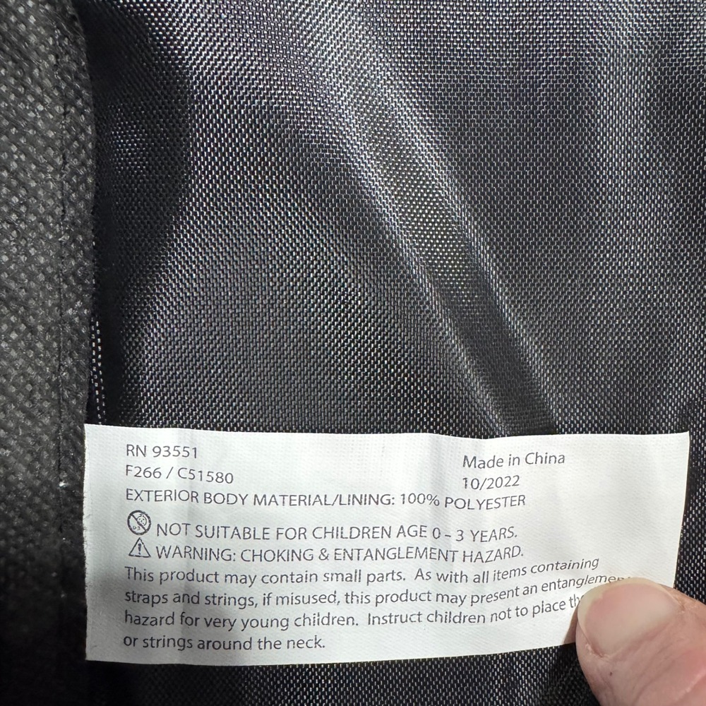 Summit Ridge Navy Blue Black Backpack Reflective Mesh Pockets F266 C51580 - Picture 6 of 6